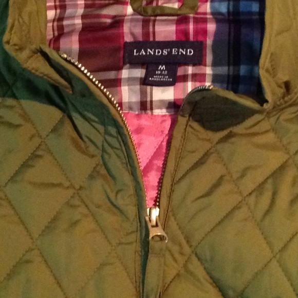 Lands' End Jackets & Coats Lands End Quilted Zip Front Riding
